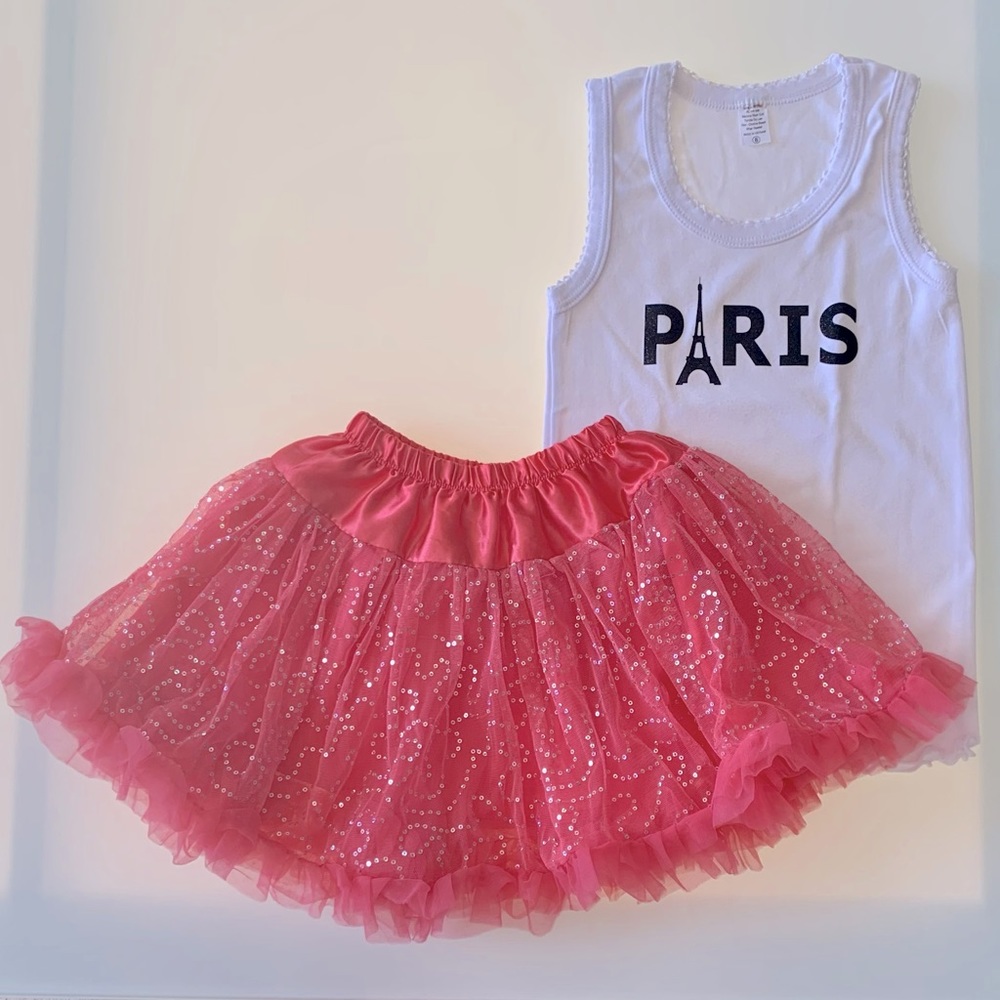 Paris Top/ Sequined Tutu EUC